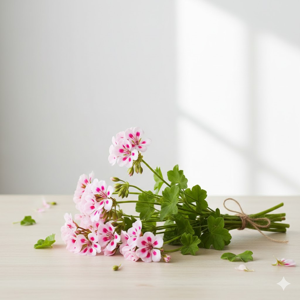 Geranium (Pelargonium graveolens) essential oil