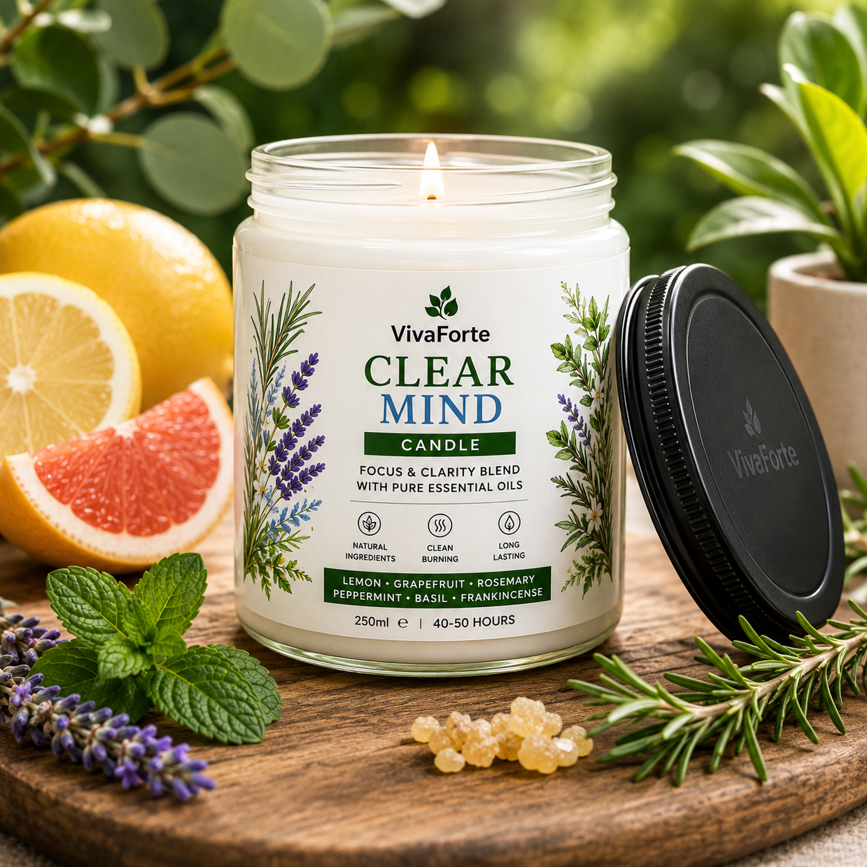 Clear Mind Candle by VivaForte