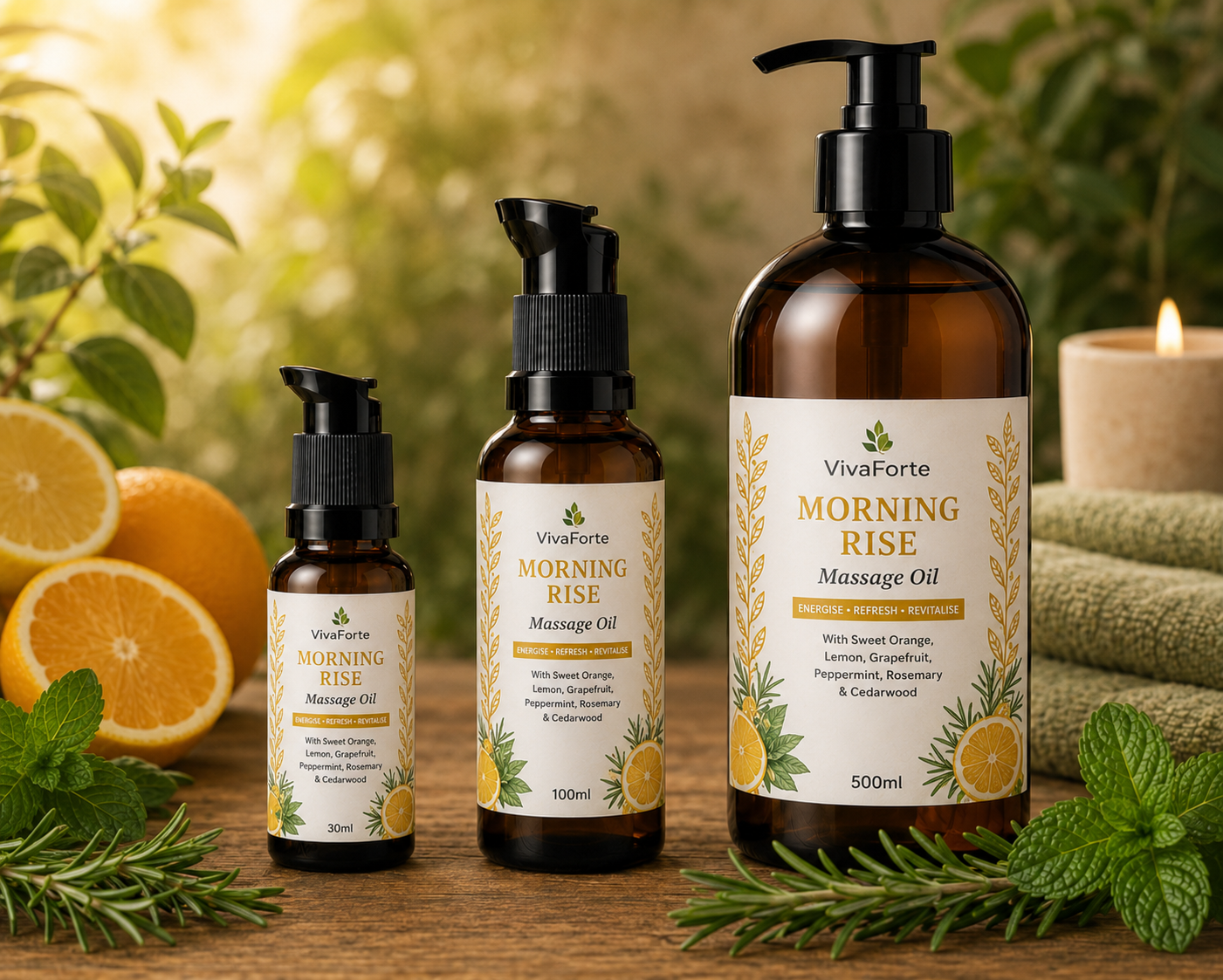 Morning Rise Massage Oil by VivaForte