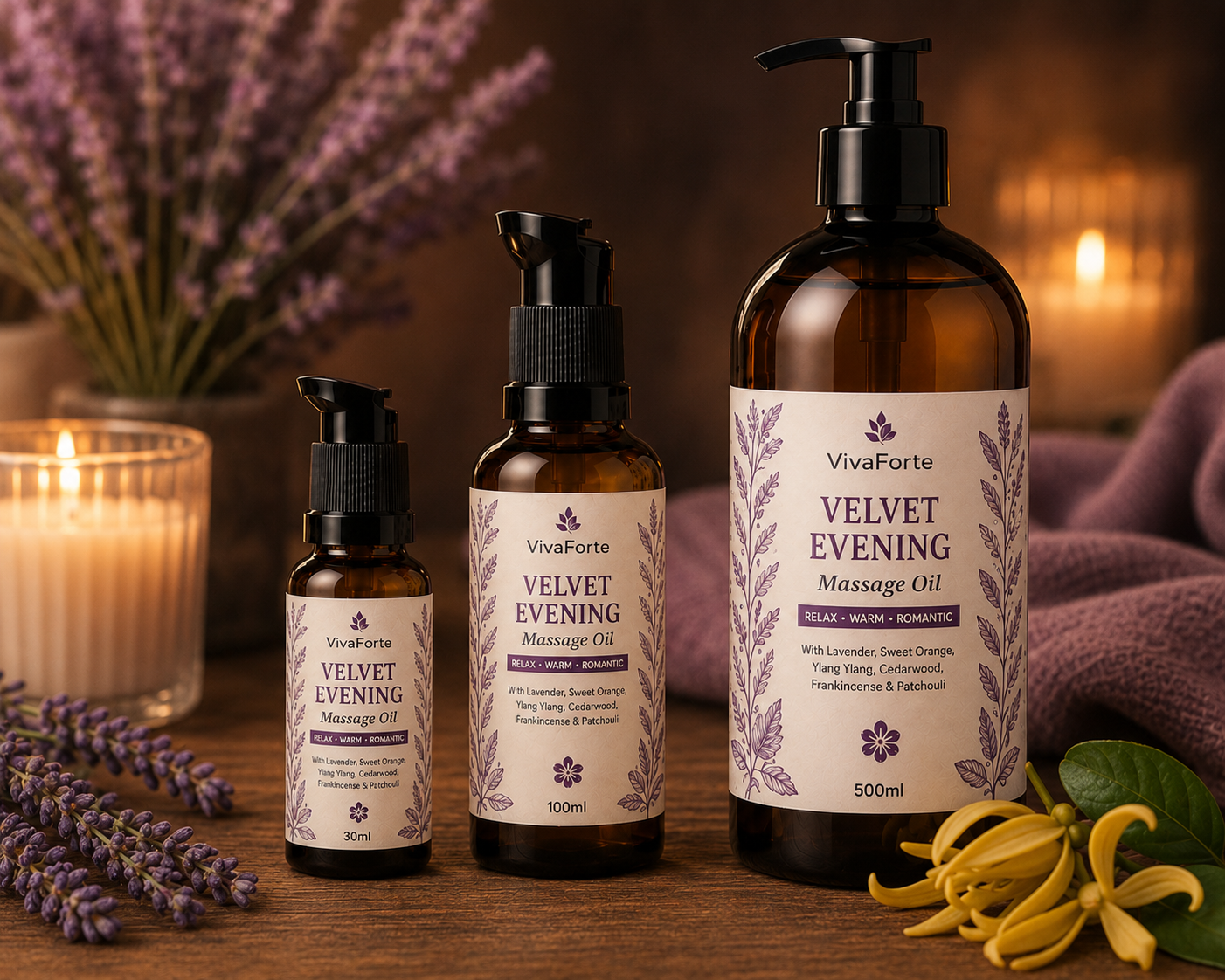 Velvet Evening Massage Oil by VivaForte