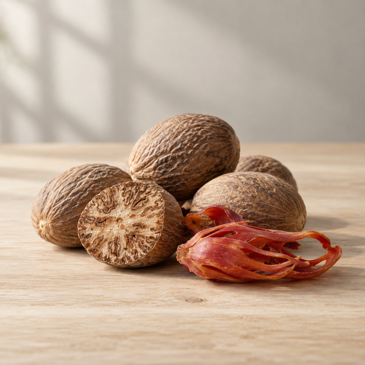 Nutmeg botanical study